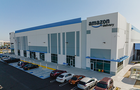 Ariel view of Amazon warehouse in Roseville